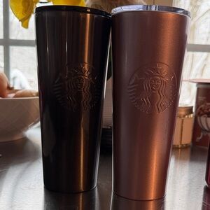 Starbucks Black and Pink Tumbler Set